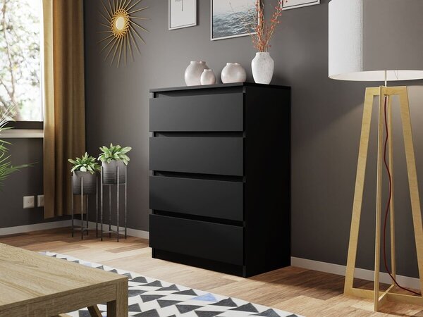 Comodă Comfivo Structor I, Negru, PAL laminat, 100x70x40cm, 28 kg