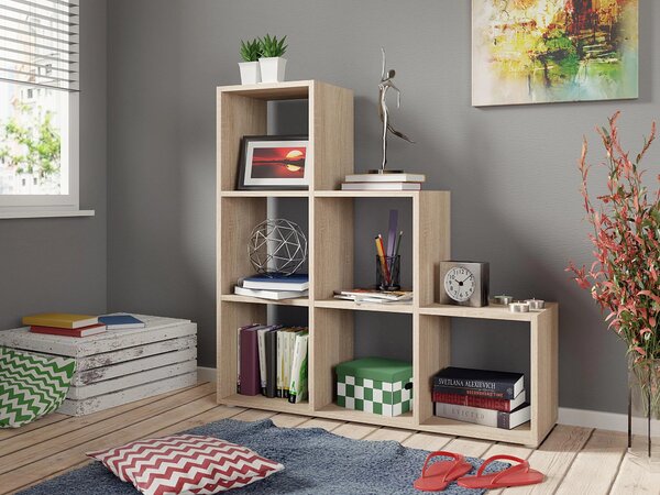 Raft Lexicon, Stejar Sonoma, PAL laminat, 108x105x33cm, 27 kg