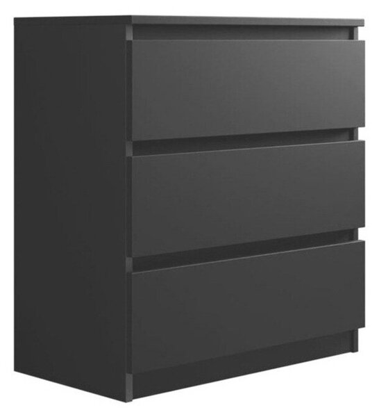 Comodă Comfivo Structor, Negru, PAL laminat, 77x70x40cm, 23 kg