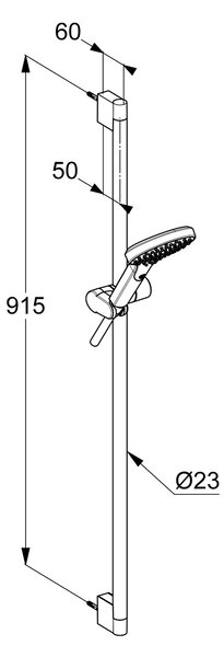 Kludi Dive set de duș perete negru 689103900