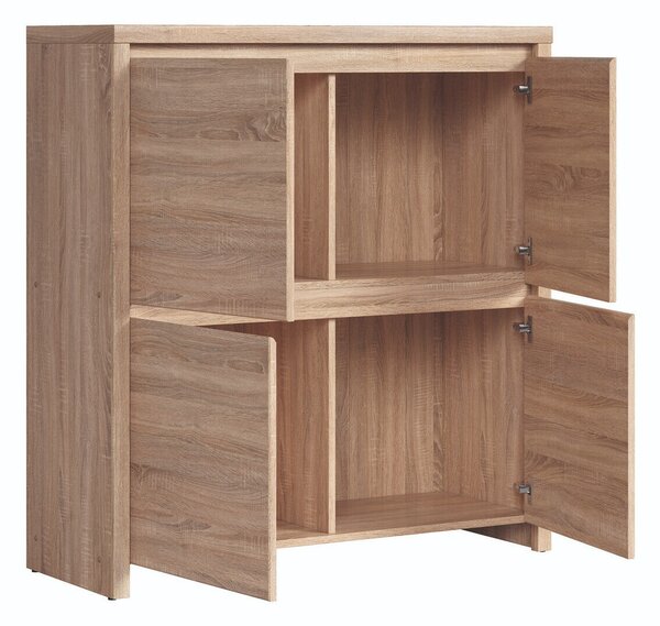 Bufet Nolroma 104, Stejar Sonoma, PAL laminat, 113x105x41cm, 43 kg
