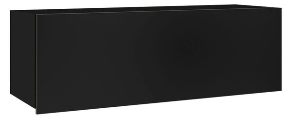 Dulap de perete Remus, Negru lucios, Negru, PAL laminat, 34x105x32cm, 15 kg