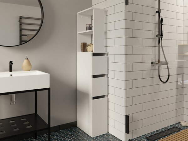 Cabinet de baie neancorat Comfivo Ova, Alb, PAL laminat, 136x20x33cm, 16 kg