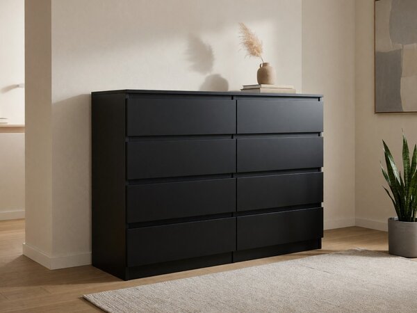 Comodă Comfivo Structor III, Negru, PAL laminat, 100x138x40cm, 61 kg