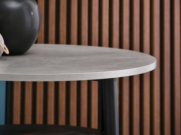 Măsuță de cafea Randolf S (beton + negru). Promo -12%. 1111687