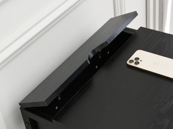 Noptieră Torry (lemn negru + negru). Promo -19%. 1111721