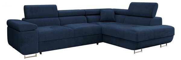 Colțar Comfivo Vinetum, Funcția de dormit, Spațiu de depozitare, 274x203x70cm, 141 kg, Picioare: Plastic, Metal