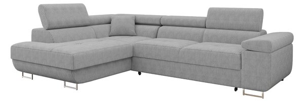 Colțar Comfivo Vinetum, Funcția de dormit, Spațiu de depozitare, 274x203x70cm, 141 kg, Picioare: Plastic, Metal