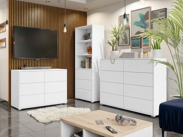 Set de living Comfivo Tutela I, Alb, PAL laminat, 145 kg