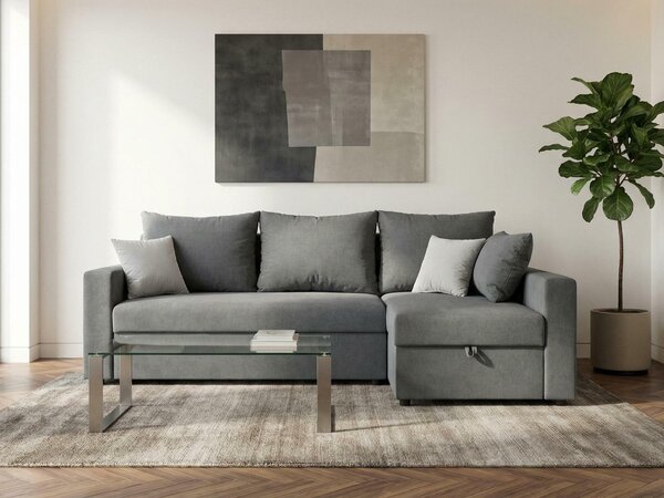 Colțar Boston 581, Funcția de dormit, Spațiu de depozitare, 240x138x89cm, 118 kg, Picioare: Plastic