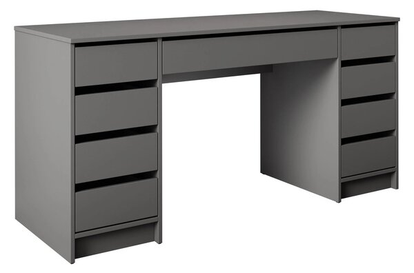 Birou Comfivo Terros II, Antracit, PAL laminat, 76x154x55cm, 49.5 kg