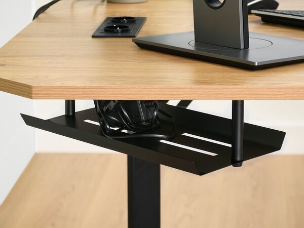 Masă PC Matts C (stejar + negru). Promo -17%. 1109795