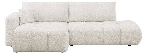 Colțar Comfivo Laurus III, Funcția de dormit, Spațiu de depozitare, 262x145x82cm, 106 kg, Picioare: Plastic