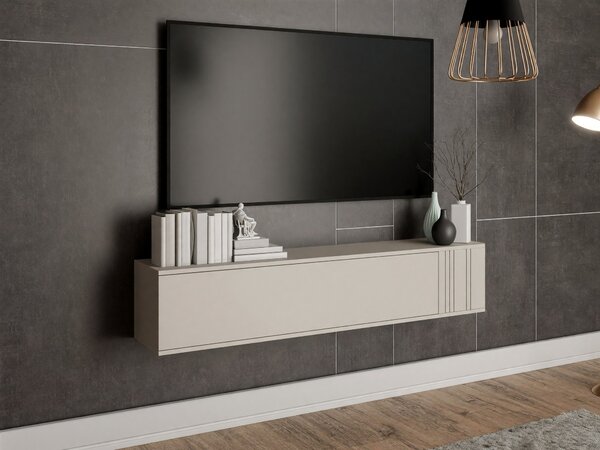 Comodă TV Oratio, Negru, Cașmir, PAL laminat, MDF, 30x150x31cm, 21.5 kg