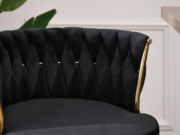 Scaun Adel (negru + auriu). Promo -13%. 1110641