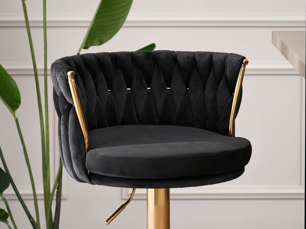 Scaun Adel (negru + auriu). Promo -13%. 1110641