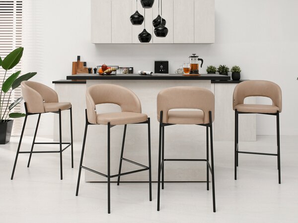 Scaun Gustav (bej + negru). Promo -14%. 1110693