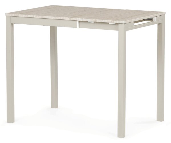 Jídelní stůl rozkládací 60-90x60 cm, melamin, travertin, GDT-206 TRV