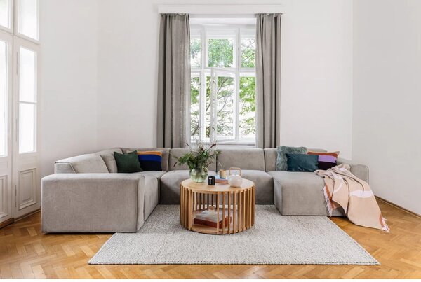 Covor gri deschis țesut manual din amestesc de lână 120x170 cm Minerals – Flair Rugs