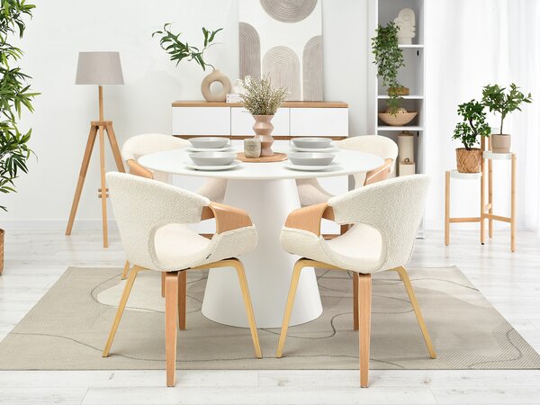 Scaun Kurt (stejar + crem). Promo -14%. 1111097