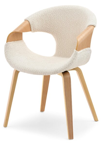 Scaun Kurt (stejar + crem). Promo -14%. 1111097