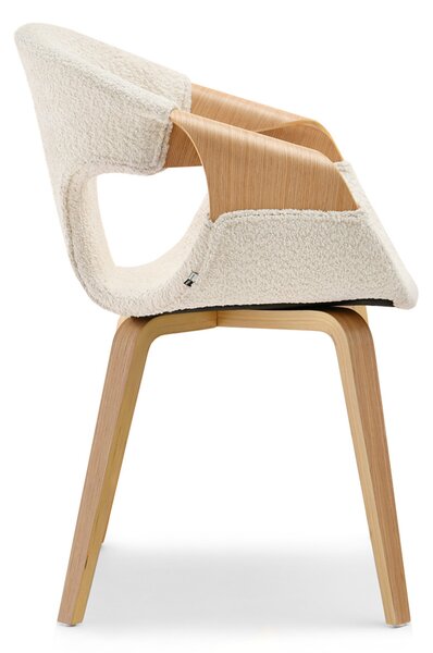 Scaun Kurt (stejar + crem). Promo -14%. 1111097