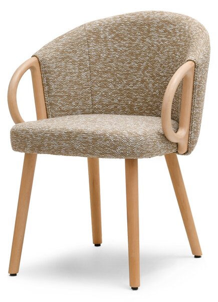 Scaun Paul (bej + stejar). Promo -14%. 1111236