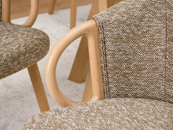 Scaun Paul (bej + stejar). Promo -14%. 1111236