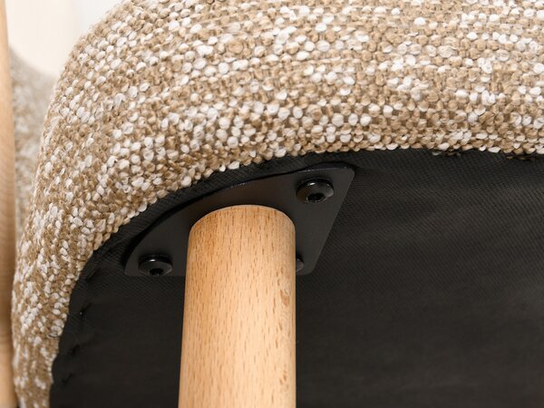 Scaun Paul (bej + stejar). Promo -14%. 1111236