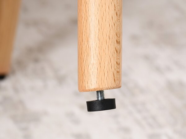 Scaun Paul (bej + stejar). Promo -14%. 1111236