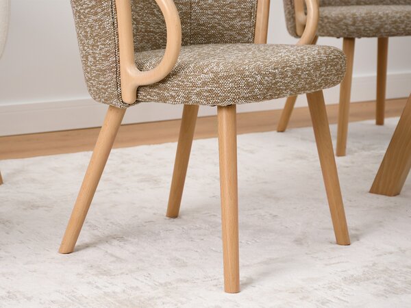 Scaun Paul (bej + stejar). Promo -14%. 1111236