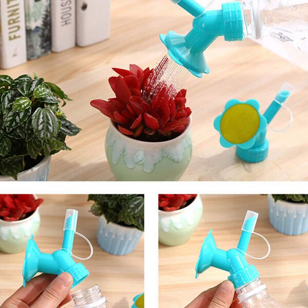 Stropitoare pentru plante in forma de floare pentru sticla Pet cu dublu rol - jet uniform de apa sau stropire
