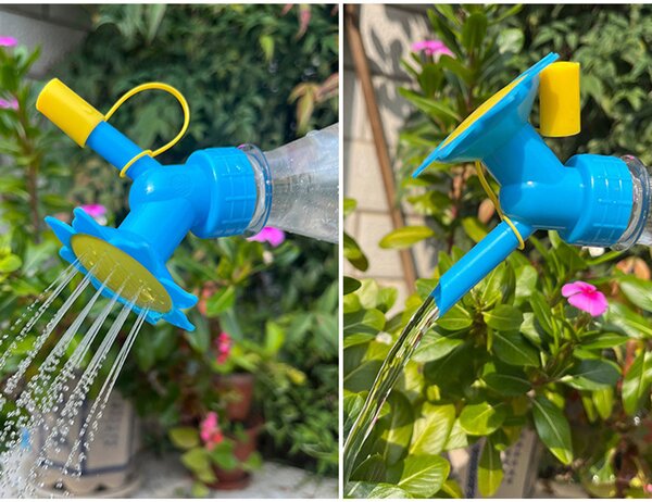 Stropitoare pentru plante in forma de floare pentru sticla Pet cu dublu rol - jet uniform de apa sau stropire