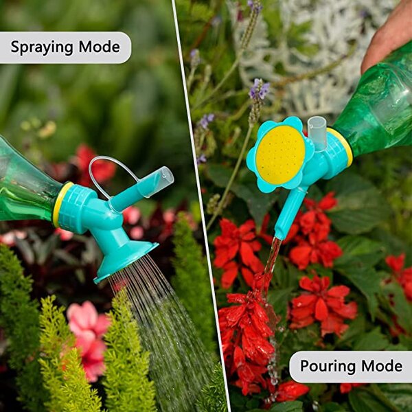 Stropitoare pentru plante in forma de floare pentru sticla Pet cu dublu rol - jet uniform de apa sau stropire