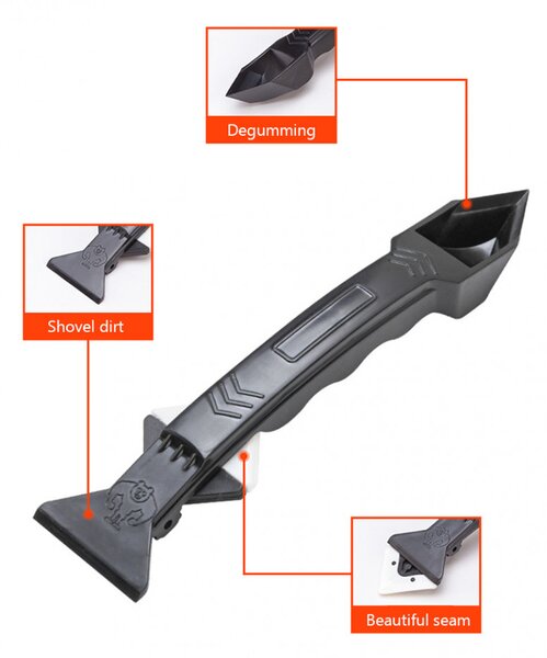 Spatula profesionala pentru intins si curatat silicon cu 5 varfuri