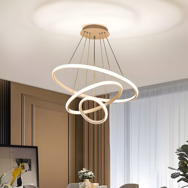 Lampă suspendată LHJ010-CP4 BRUSH GOLD