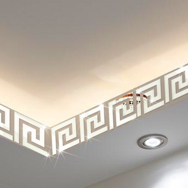 Set Oglinzi Design Versace - Oglinzi Decorative Acrilice Silver Plated - Luxury Home 20 bucati/set