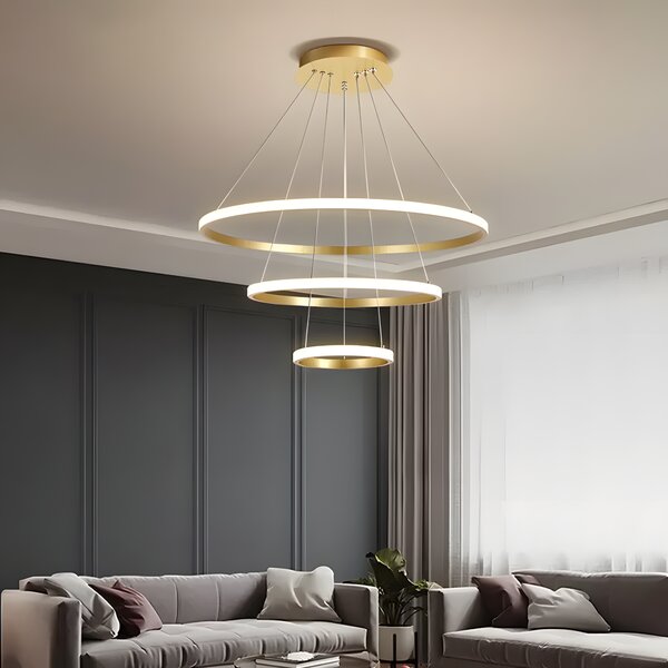 Lampă suspendată LHJ010-CP4 BRUSH GOLD
