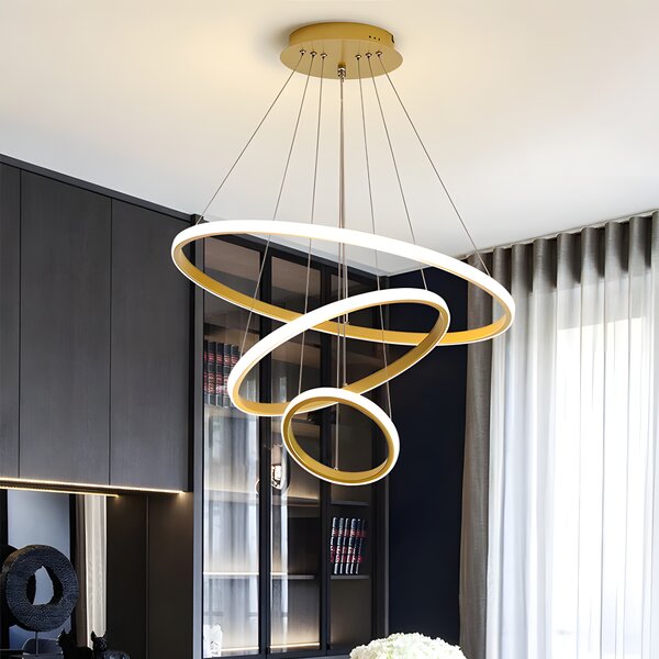 Lampă suspendată LHJ010-CP4 BRUSH GOLD