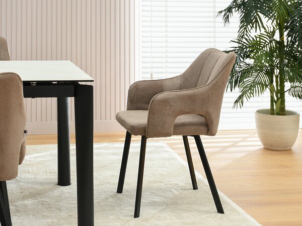 Scaun Carl (bej + negru). Promo -14%. 1111015