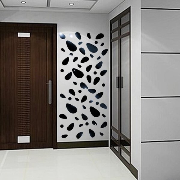 Set Oglinzi Design 3D Silver Piatra Cubica MyStyle® - Oglinzi Decorative Acrilice Luxury Home 12 buc/set