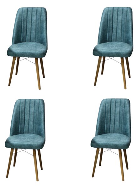 Set 4 scaune Atena Blue