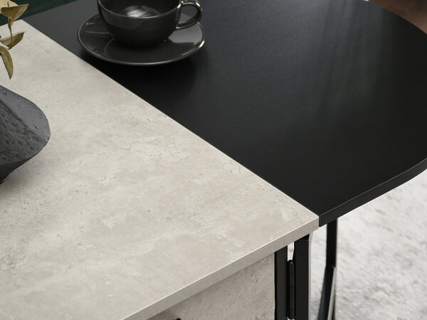 Măsuță de cafea Espana (beton + negru). Promo -11%. 1111603