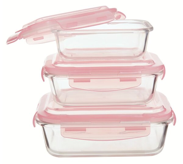 Recipiente de alimente 3 buc. din sticlă Freska – Premier Housewares
