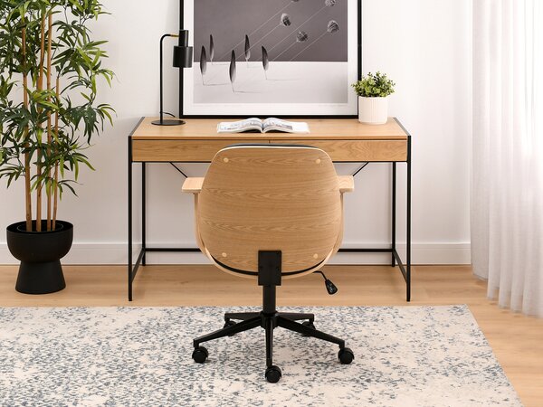 Fotoliu Raynold (stejar negru + negru). Promo -18%. 1110533