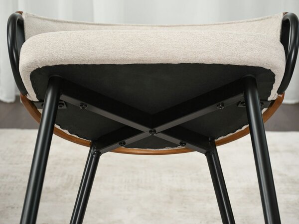 Scaun Elviria K (nuc + negru). Promo -13%. 1111040