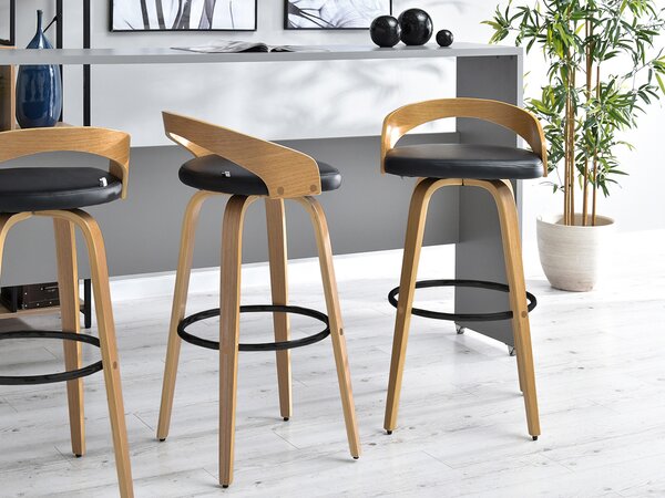 Scaun Haime (stejar + negru). Promo -15%. 1110595