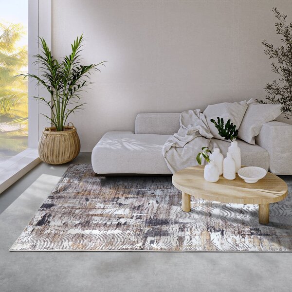 Covor gri deschis 200x290 cm Malard Anthracite Gold – Elle Decoration
