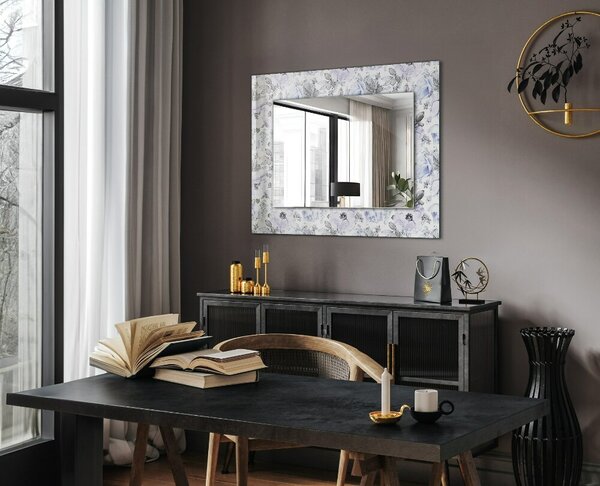 Oglindomat.ro Decoratiuni perete cu oglinda Decoratiuni perete cu oglinda Flori și frunze lpp-00010869