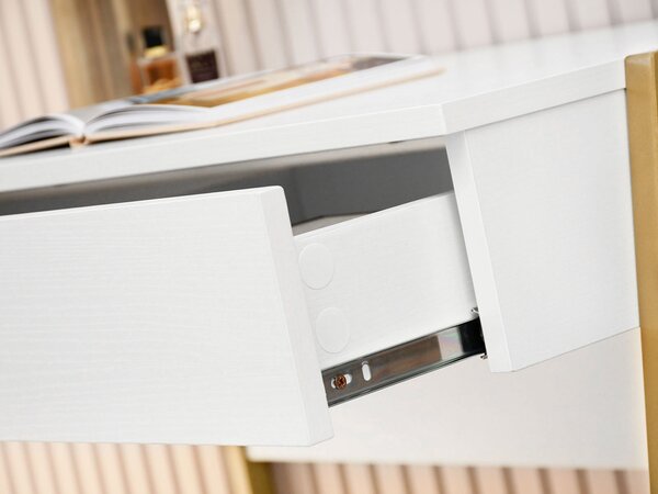 Masă PC Norsinimo (alb + auriu). Promo -18%. 1135606